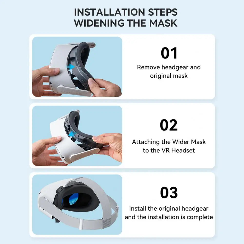 VR Ventilation Fan Strong Wind VR Radiator Fan Soft Anti-Frog Great VR Headset Air Circulation Radiator Facial Cover