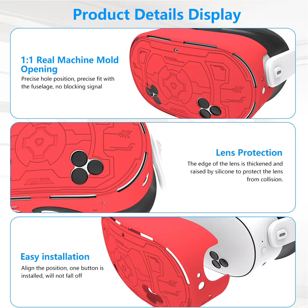 7Pcs VR Accessories Anti-Fall  VR Protective Accessories Set VR Face Cover Controller Grips Cover Joystick Caps