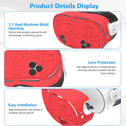 7Pcs VR Accessories Anti-Fall  VR Protective Accessories Set VR Face Cover Controller Grips Cover Joystick Caps